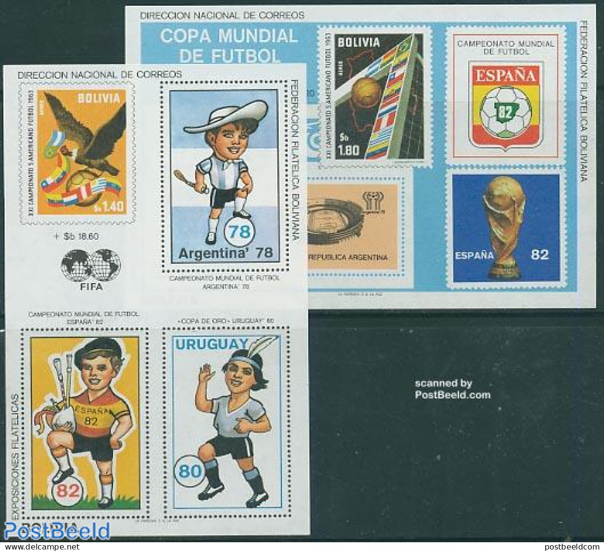 Bolivia 1980 Football 2 S/s, Mint NH, Sport - Football - Bolivien