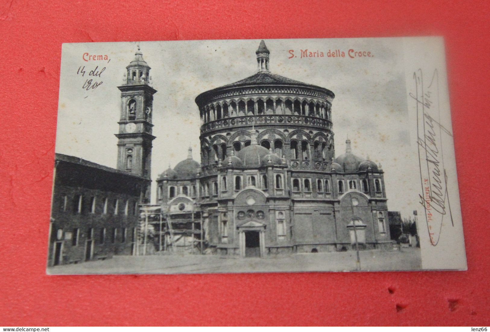 Cremona Crema S. Maria Della Croce Durante Il Restauro 1905 Ed. Malliani - Cremona