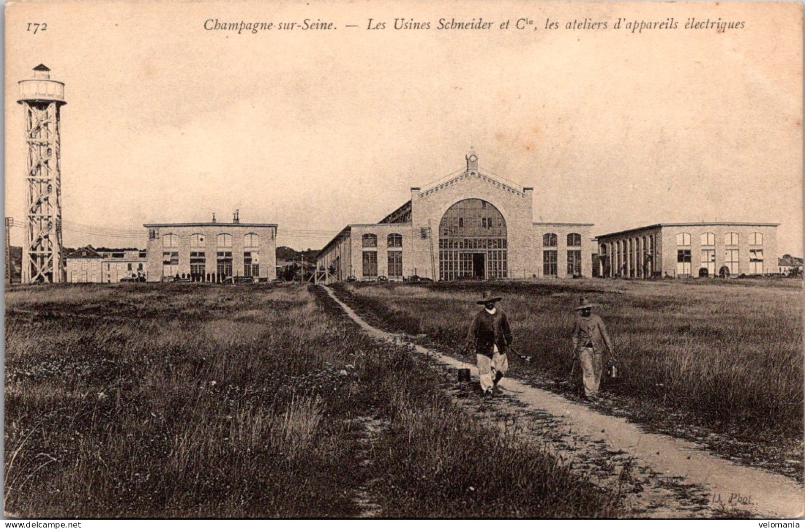 20576 Cpa 77 Champagne Sur Seine - Les Usines Schneider, Les Ateliers .. - Champagne Sur Seine