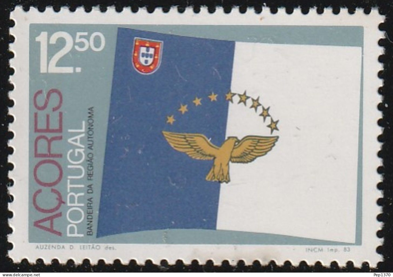 AZORES 1983 - AÇORES - BANDERA DE AZORES - YVERT 346** - Stamps