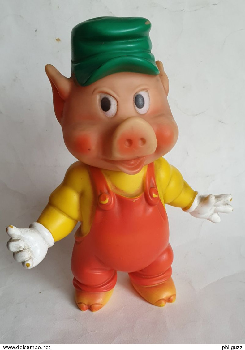 FIGURINE POUET DISNEY LES TROIS PETITS COCHONS NAF NAF DELACOSTE 1972 - Disney