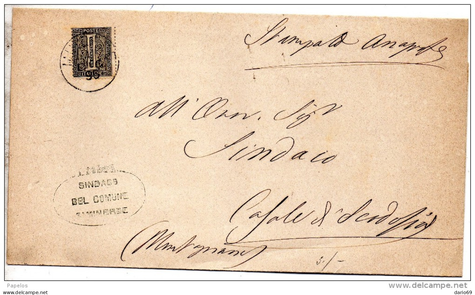 1896  LETTERA CON ANNULLO MINERBE  VERONA - Poststempel