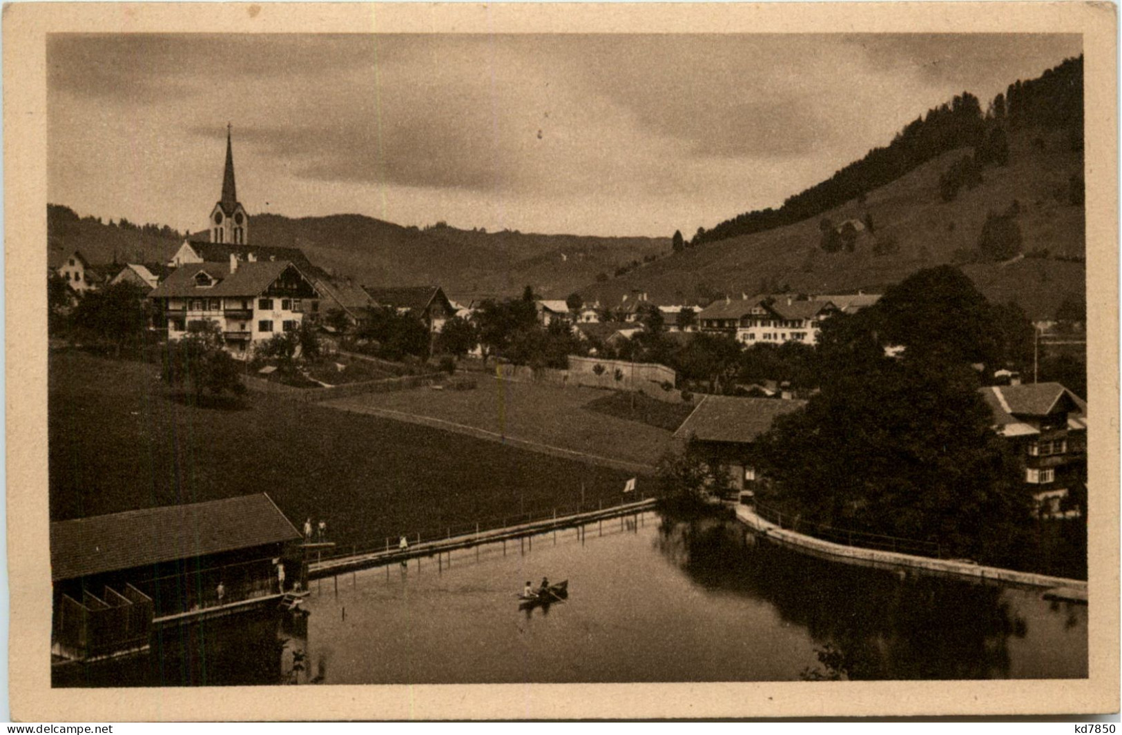 Oberstaufen, Allgäu, Badeanstalt - Oberstaufen