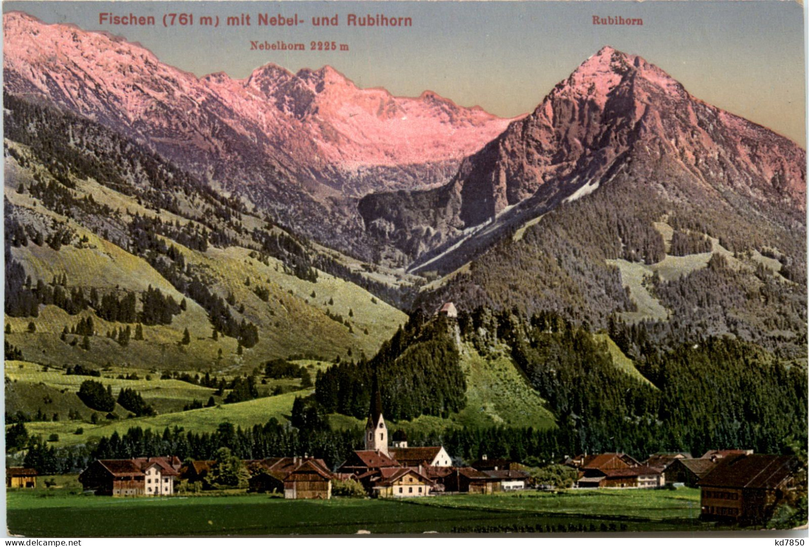 Fischen, Allgäu, M. Entschenkopf, Nebelhorn Und Rubihorn - Fischen