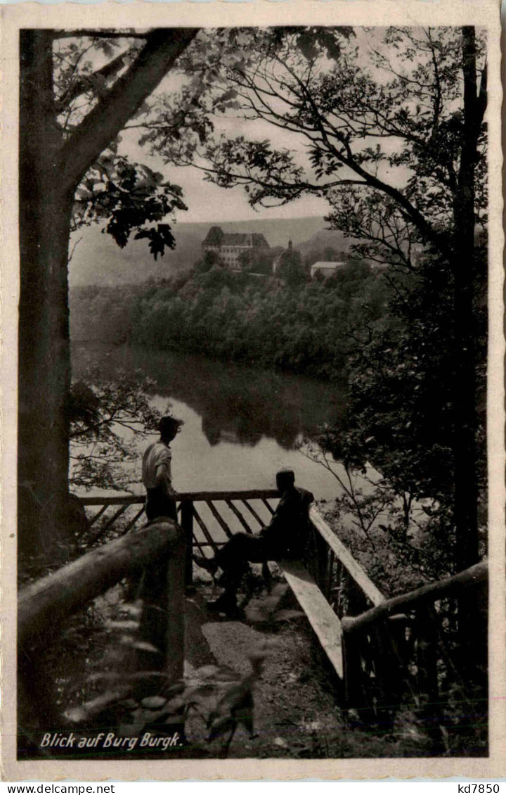 Burgk, Blick Auf Burg Burgh - Schleiz