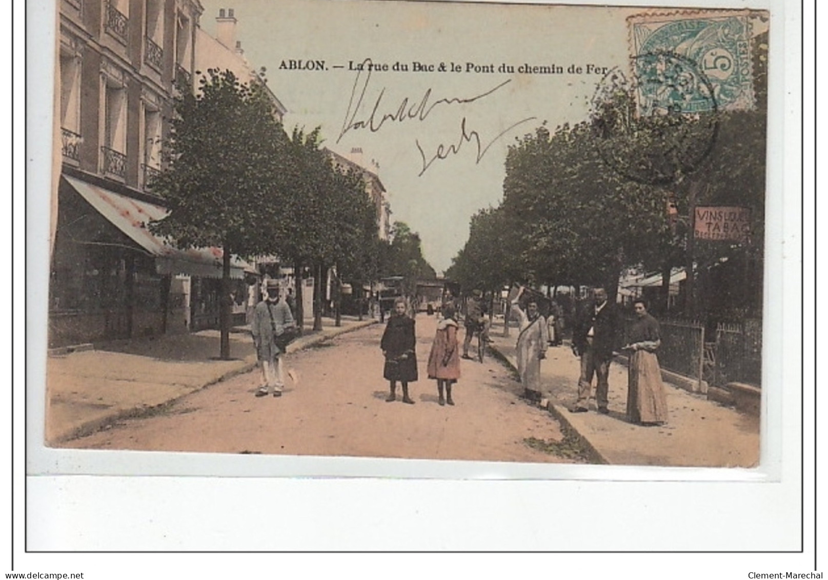 ABLON - La Rue Du Bac Et Le Pont De Chemin De Fer - Très Bon état - Ablon Sur Seine