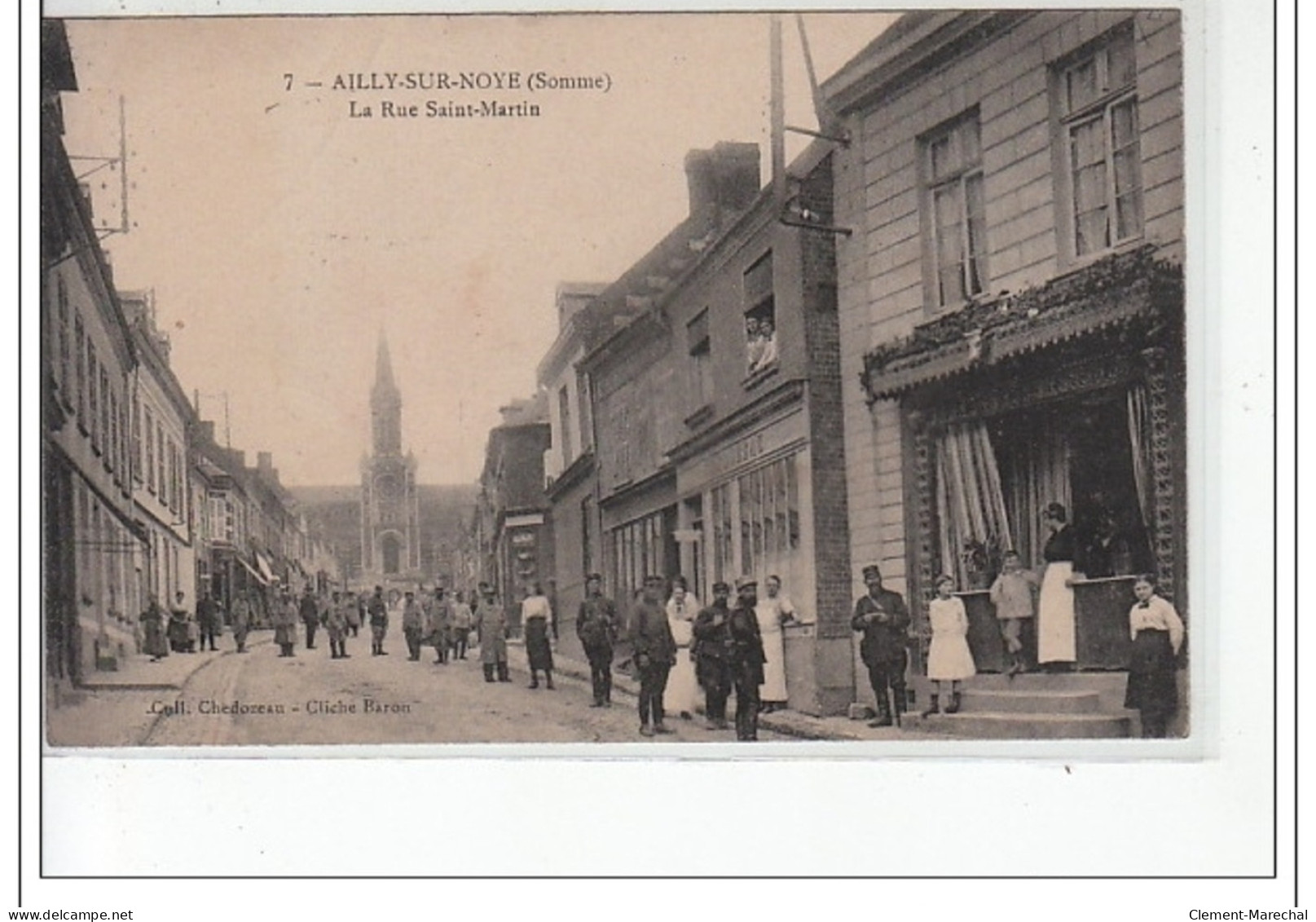 AILLY SUR NOYE - La Rue Saint Martin - Très Bon état - Ailly Sur Noye