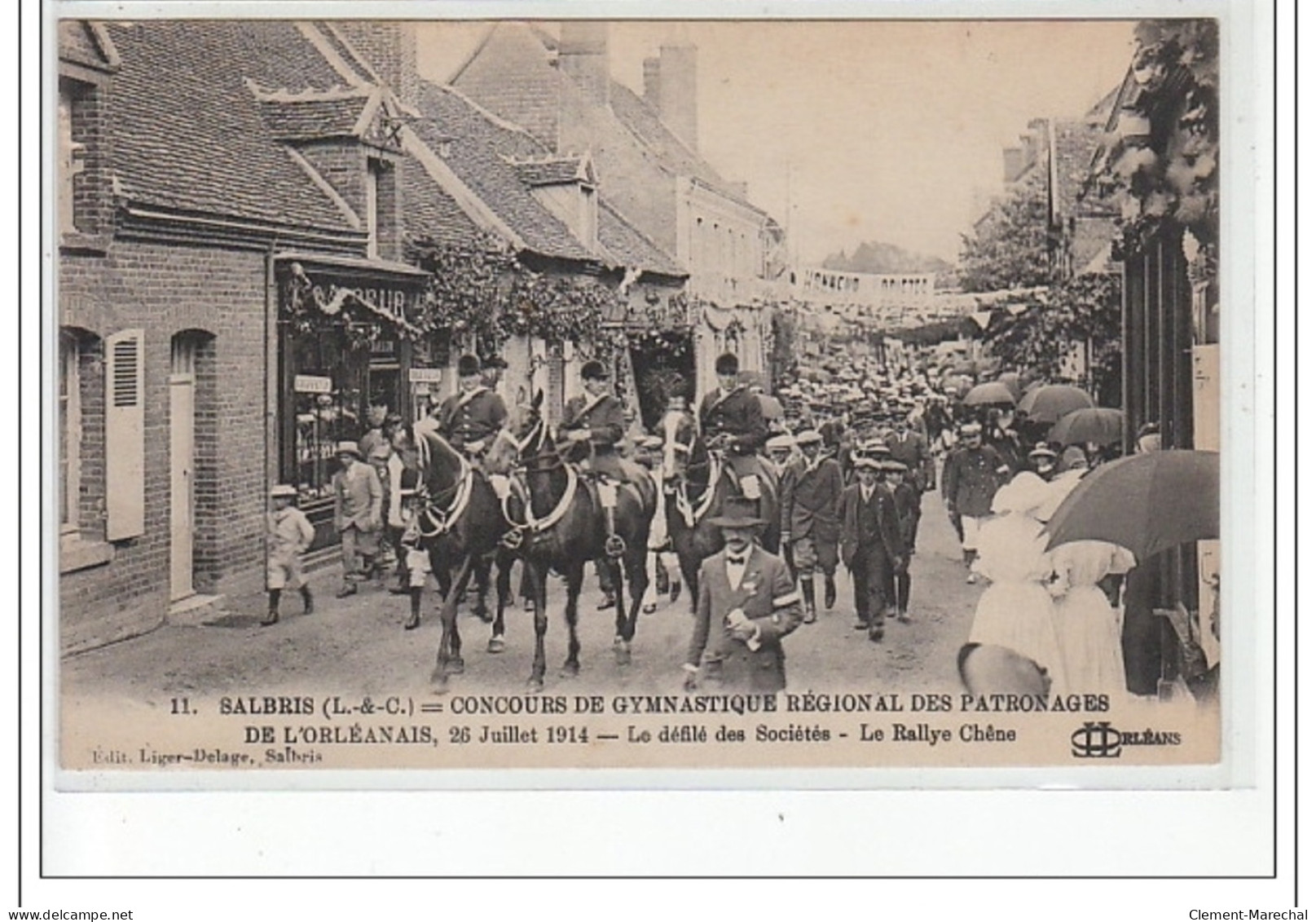 SALBRIS - Concours De Gymnastique Régional Des Patronages De L'Orléanais 1914 - Le Rallye Chêne - Très Bon état - Salbris