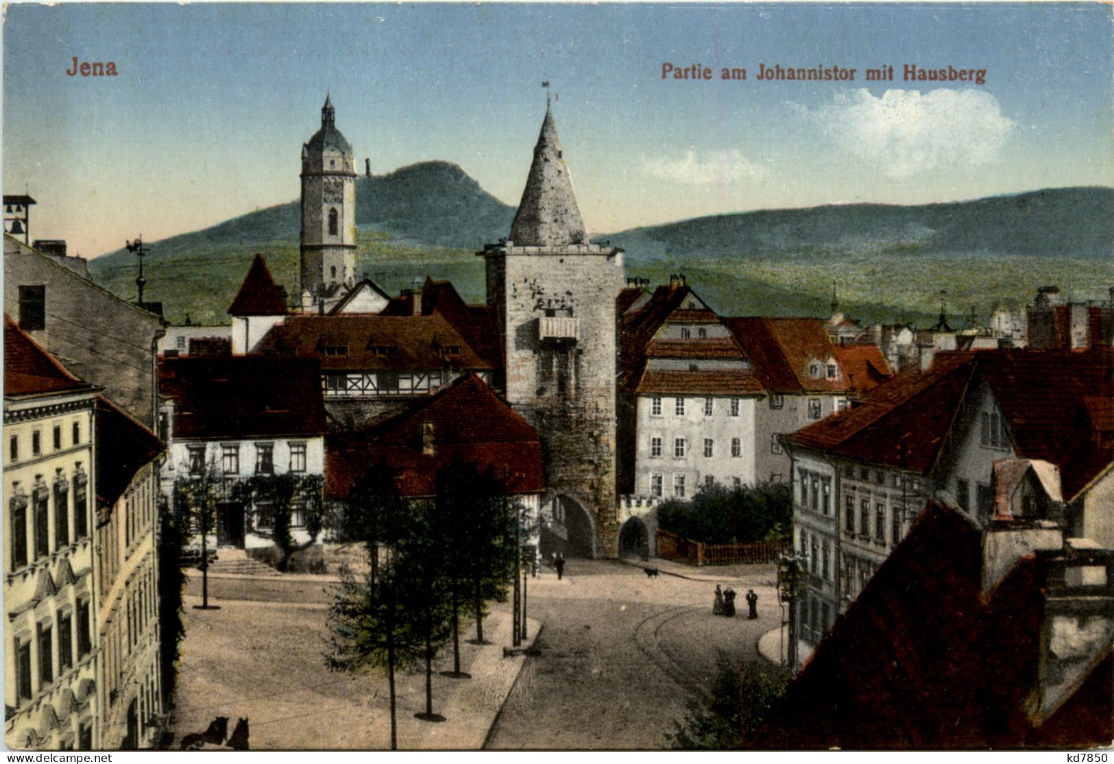 Jena, Partie Am Johannistor Mit Hausberg - Jena