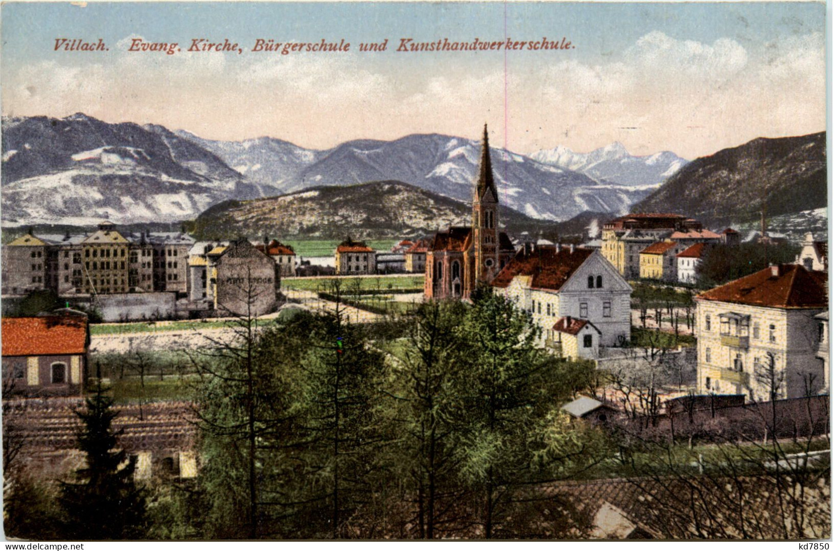 Villach, Evang. Kirche, Bürgerschule Und Kunsthandwerkerschule - Villach