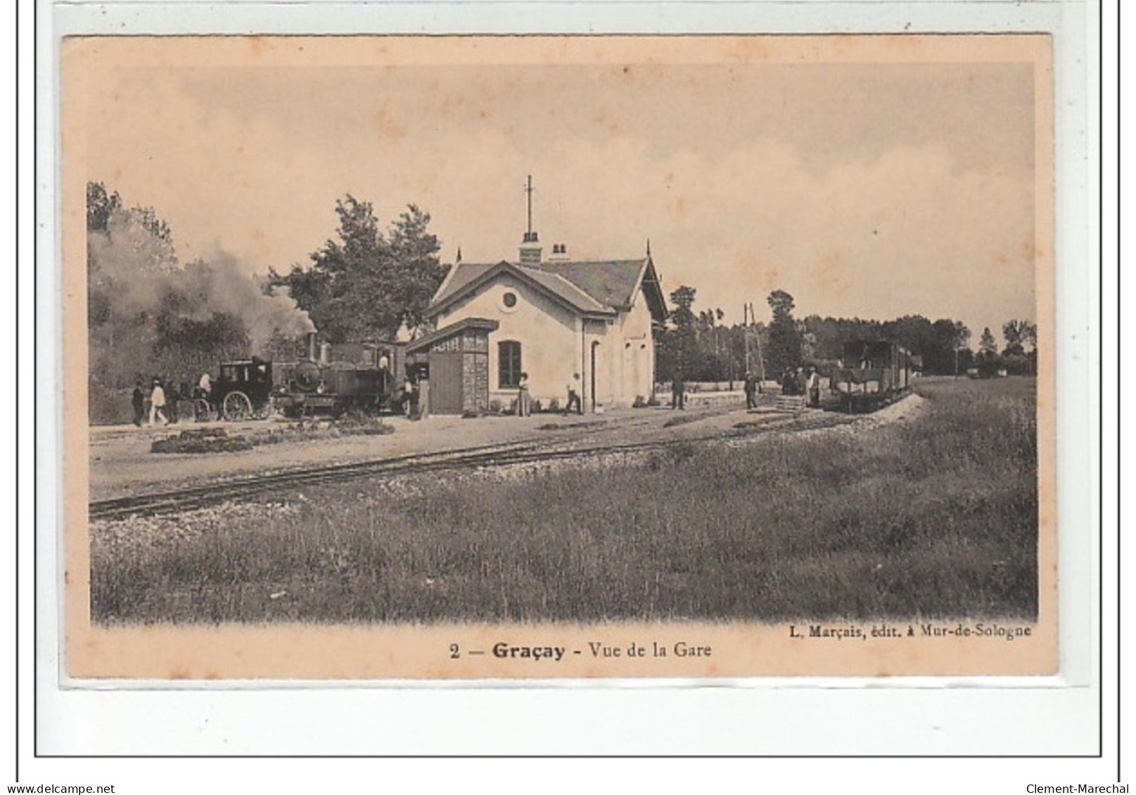 GRAçAY - Vue De La Gare - Très Bon état - Graçay