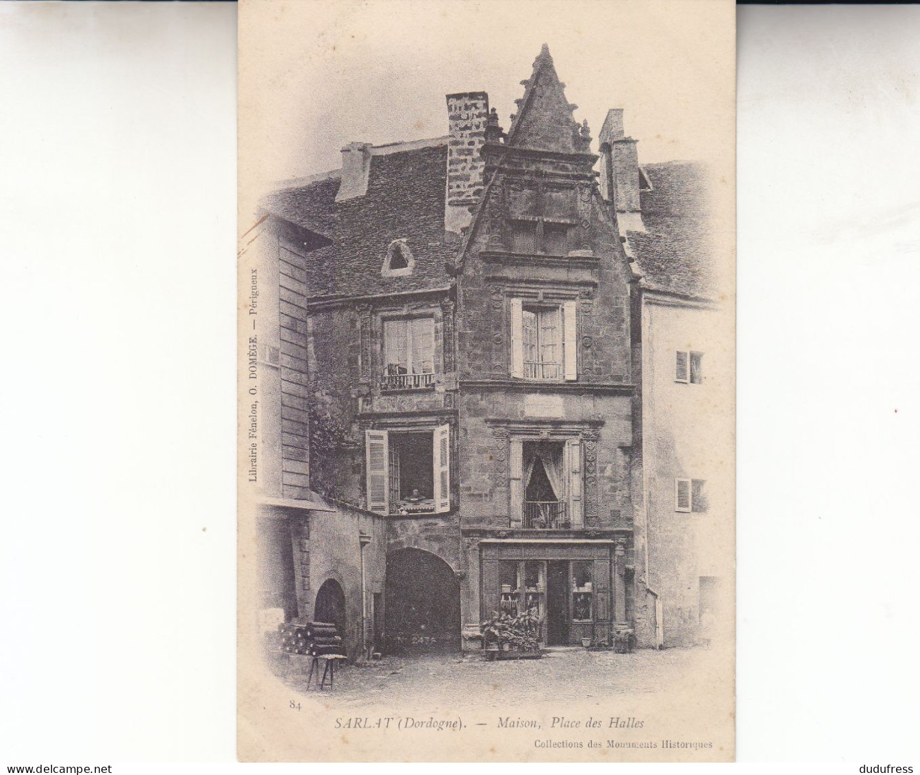 SARLAT  MAISON PLACE DES HALLES  COLL MONUMENTS HISTORIQUES - Sarlat La Caneda