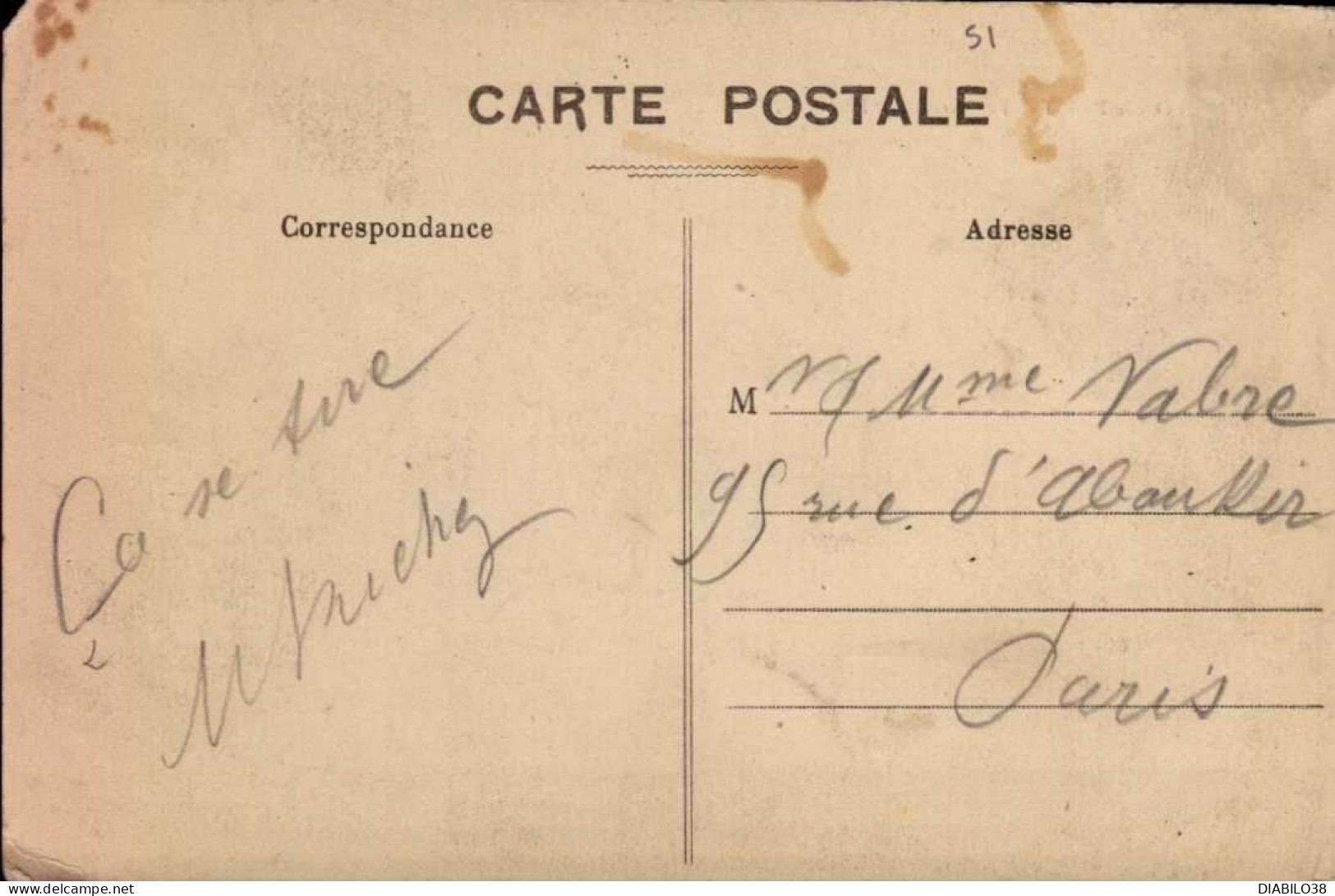 MOURMELON-LE-PETIT     ( MARNE )   LE BUREAU DE POSTES    ( ANGLE DROIT SUPERIEUR COUPE ) - Postal Services