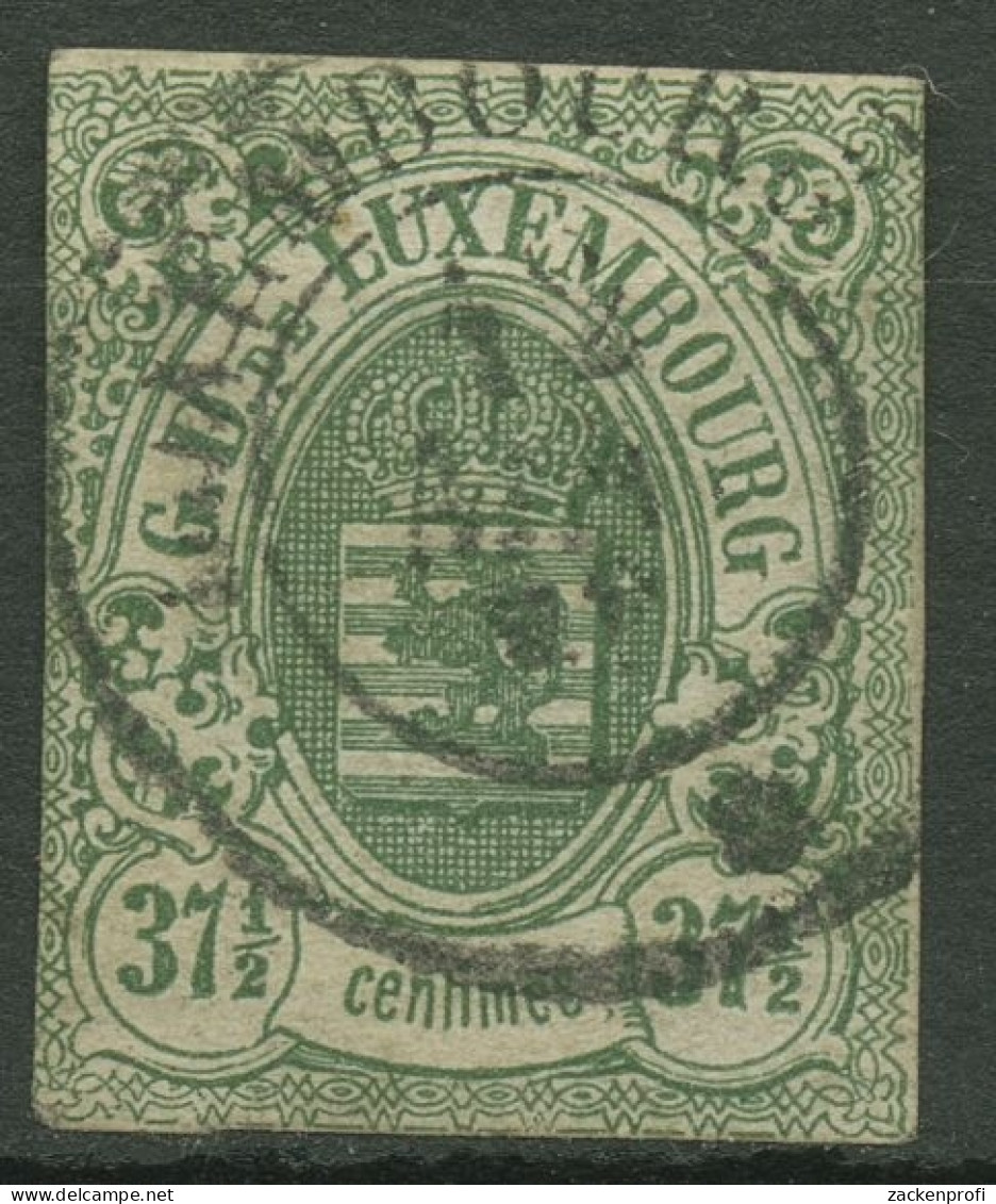 Luxemburg 1859 Staatswappen10 Gestempelt - 1859-1880 Stemmi