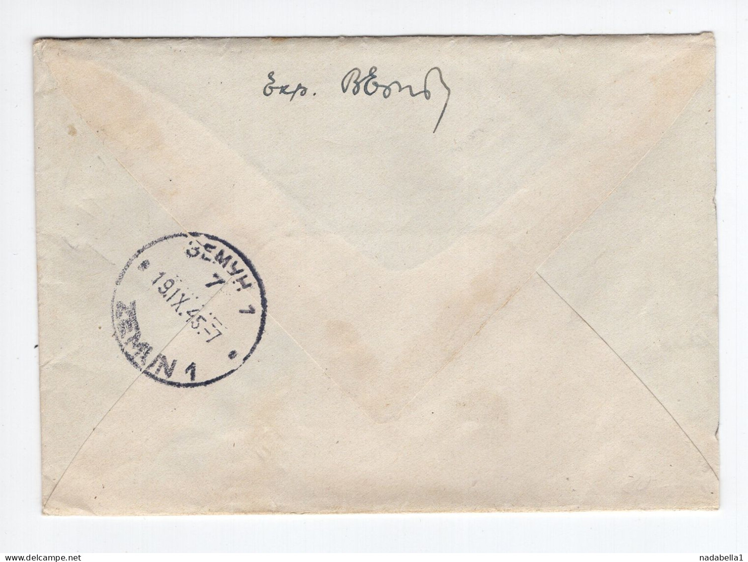 1945. YUGOSLAVIA,SERBIA,SURCIN RECORDED COVER TO ZEMUN,TITO - Lettres & Documents