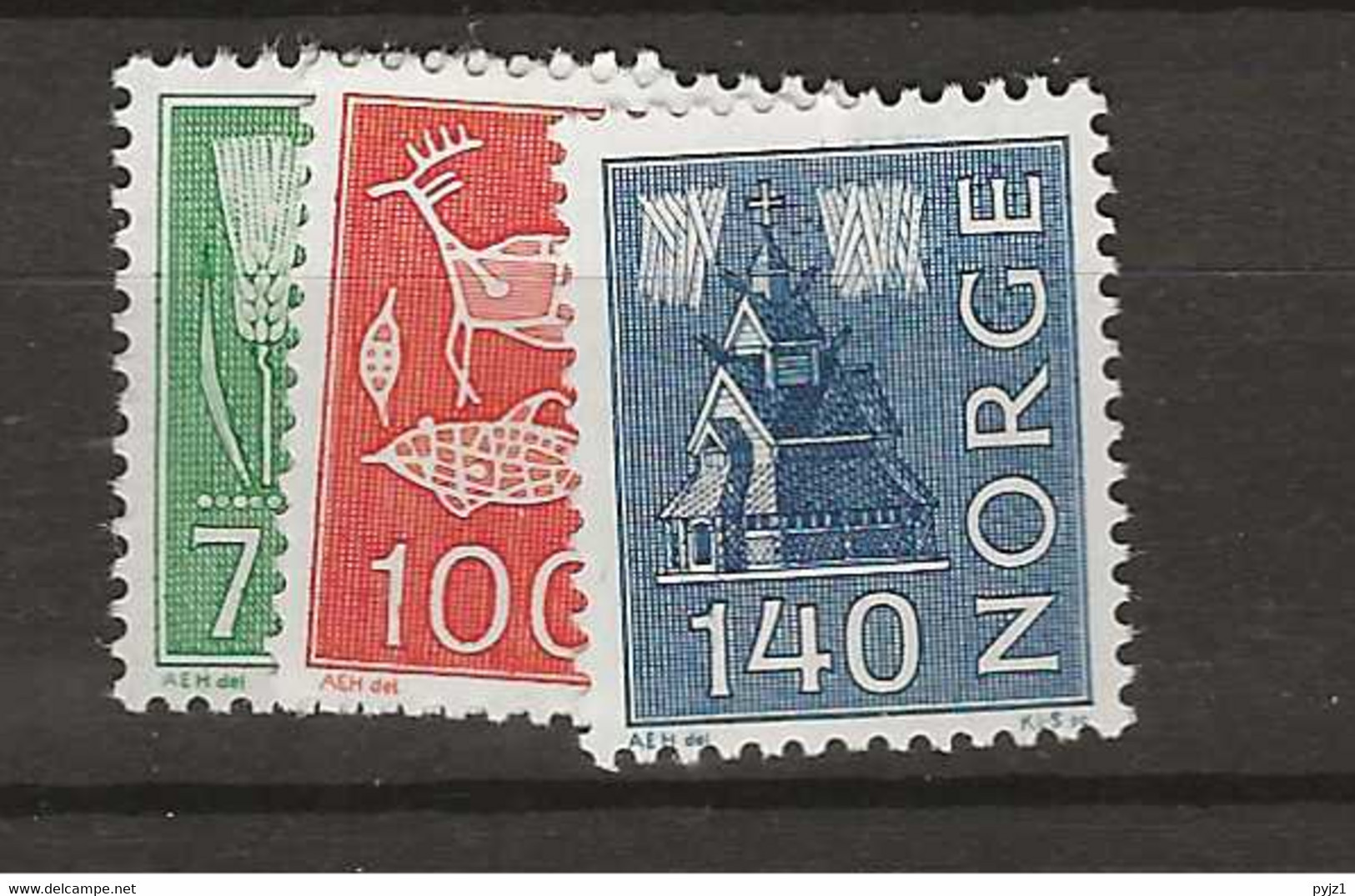 1973 MNH Norway, Mi 655-57 Postfris** - Neufs