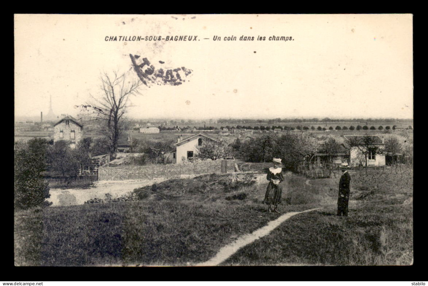 92 - CHATILLON-SOUS-BAGNEUX - UN COIN DANS LES CHAMPS - Châtillon