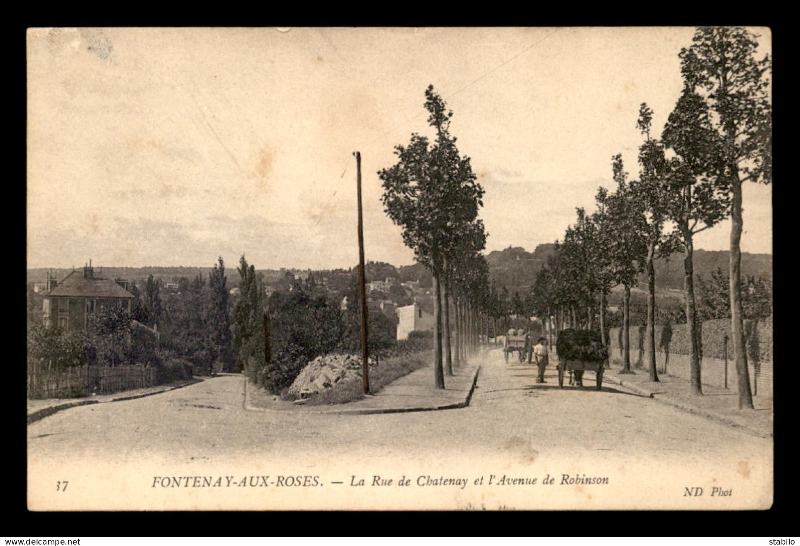 92 - FONTENAY-AUX-ROSES - RUE DE CHATENAY ET AVENUE DE ROBINSON - Fontenay Aux Roses