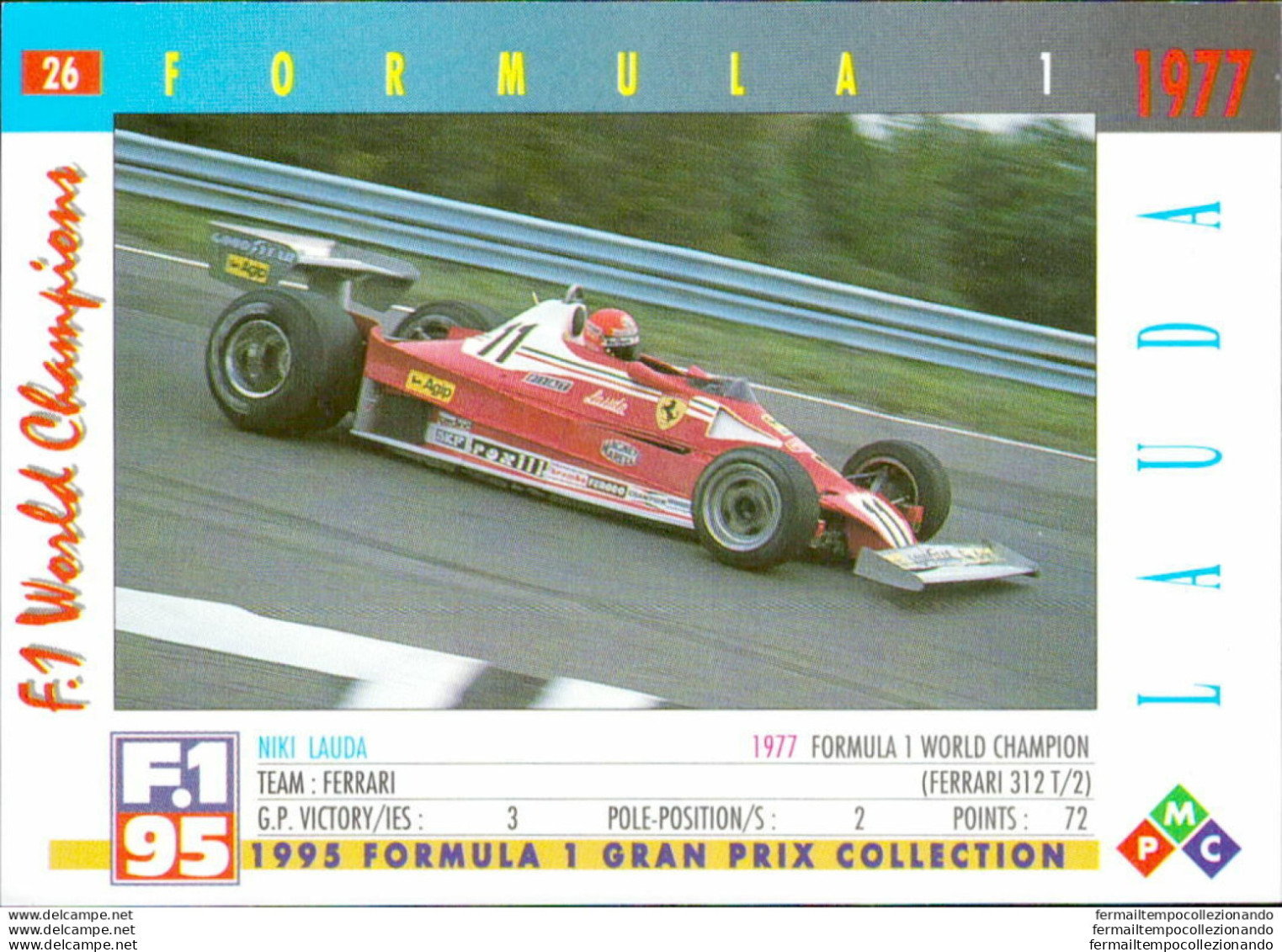 Bh26 1995 Formula 1 Gran Prix Collection Card Lauda N 26 - Cataloghi