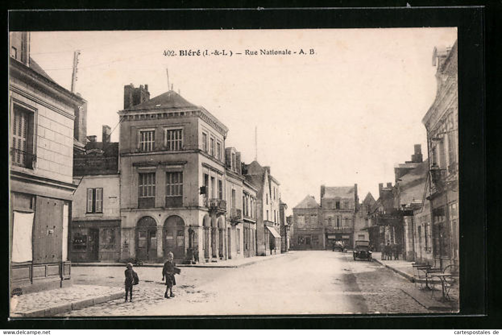 CPA Bléré, Rue Nationale  - Bléré