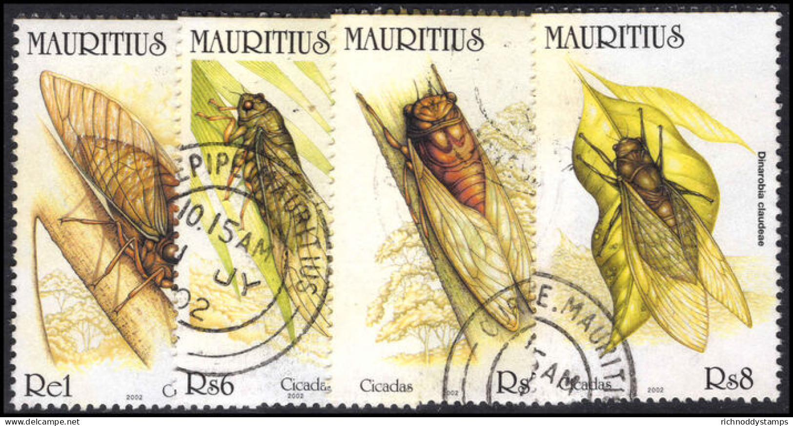 Mauritius 2002 Cicadas Fine Used. - Maurice (1968-...)