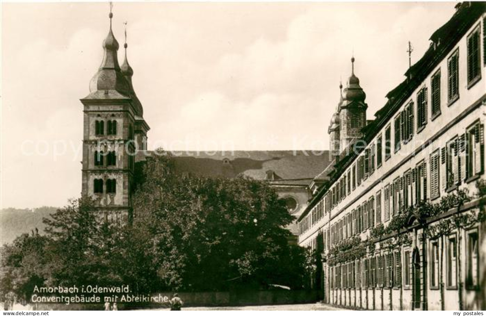 73623436 Amorbach Miltenberg Conventgebaeude Mit Abteikirche Luftkurort Im Odenw - Amorbach