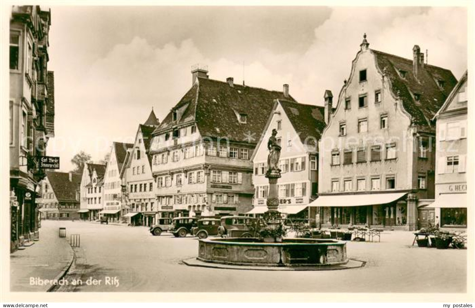 73623180 Biberach Riss Hauptstrasse Mit Brunnen Biberach Riss - Biberach