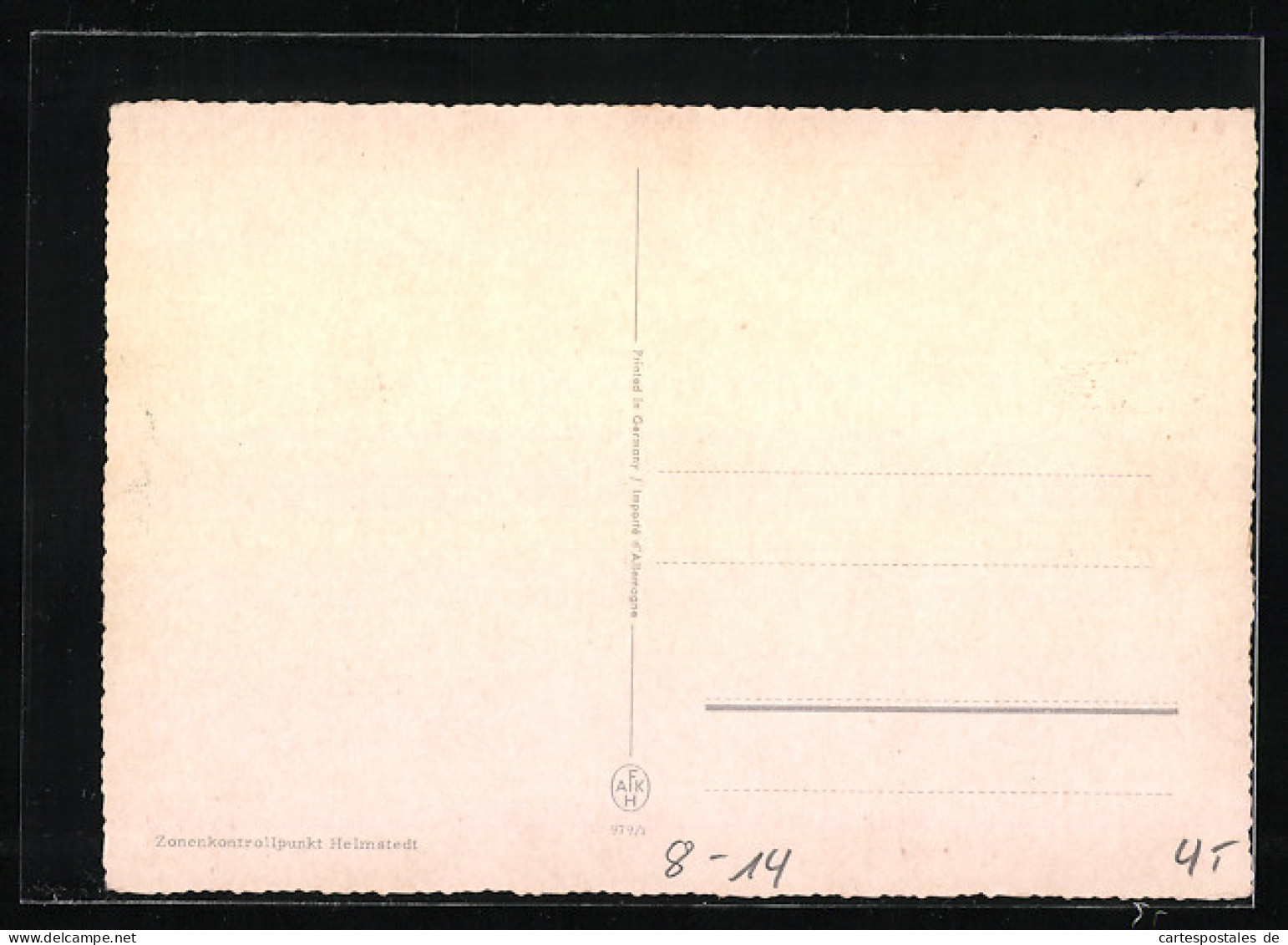 AK Helmstedt, Ansicht Vom Zonenkontrollpunkt  - Douane