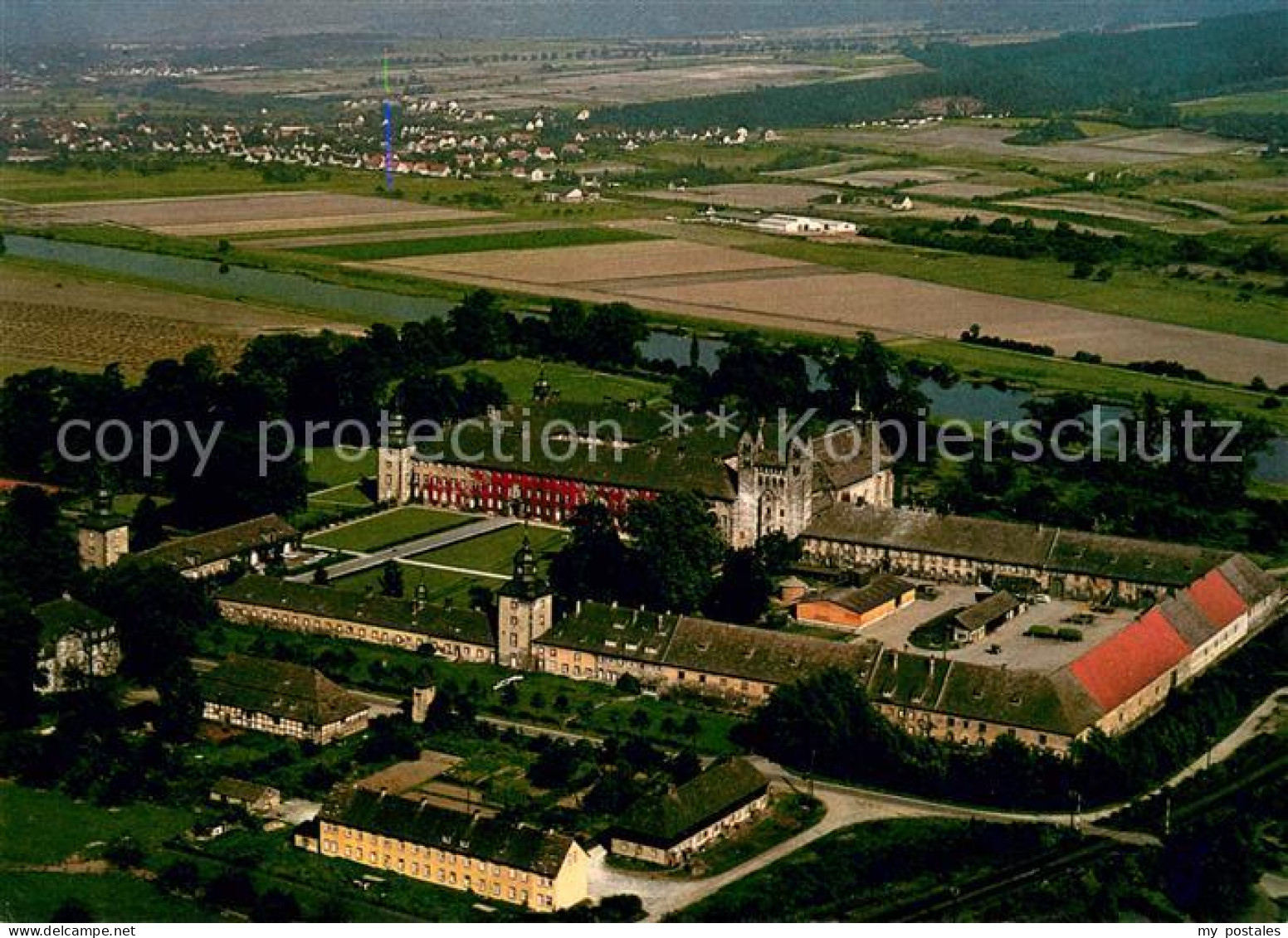 73620577 Hoexter Weser Schloss Reichsabtei Fliegeraufnahme Hoexter Weser - Hoexter