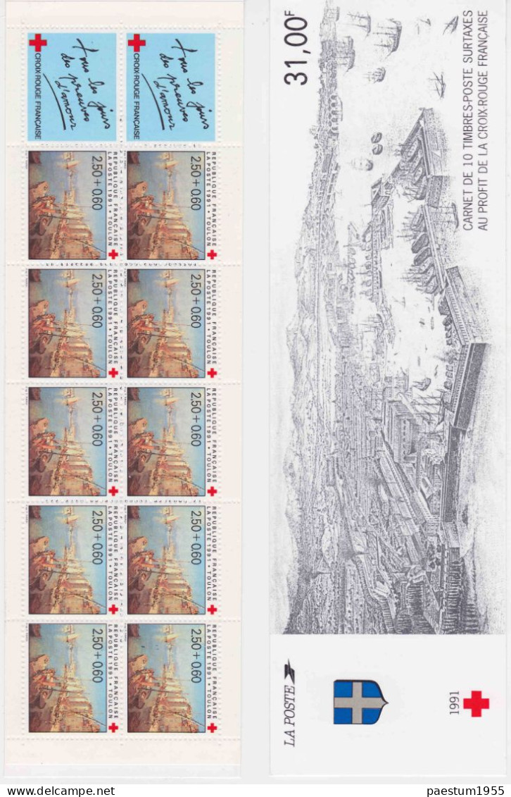 Carnet France Neuf** MNH 1991 Croix-Rouge Française N° 2040 : Le Port De TOULON - Rotes Kreuz