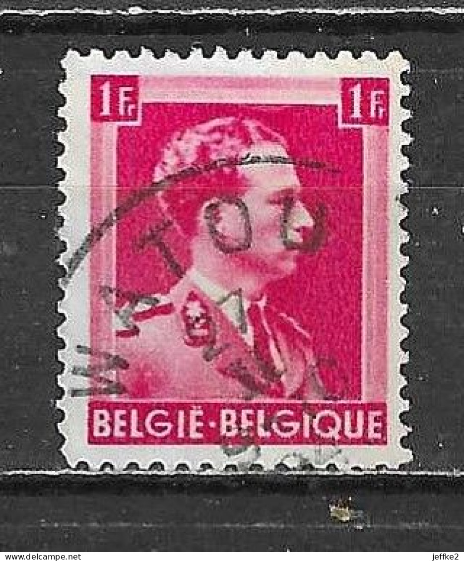 528  Leopold III Col Ouvert - Bonne Valeur - Oblit. Centrale WATOU - LOOK!!!! - 1936-1957 Col Ouvert