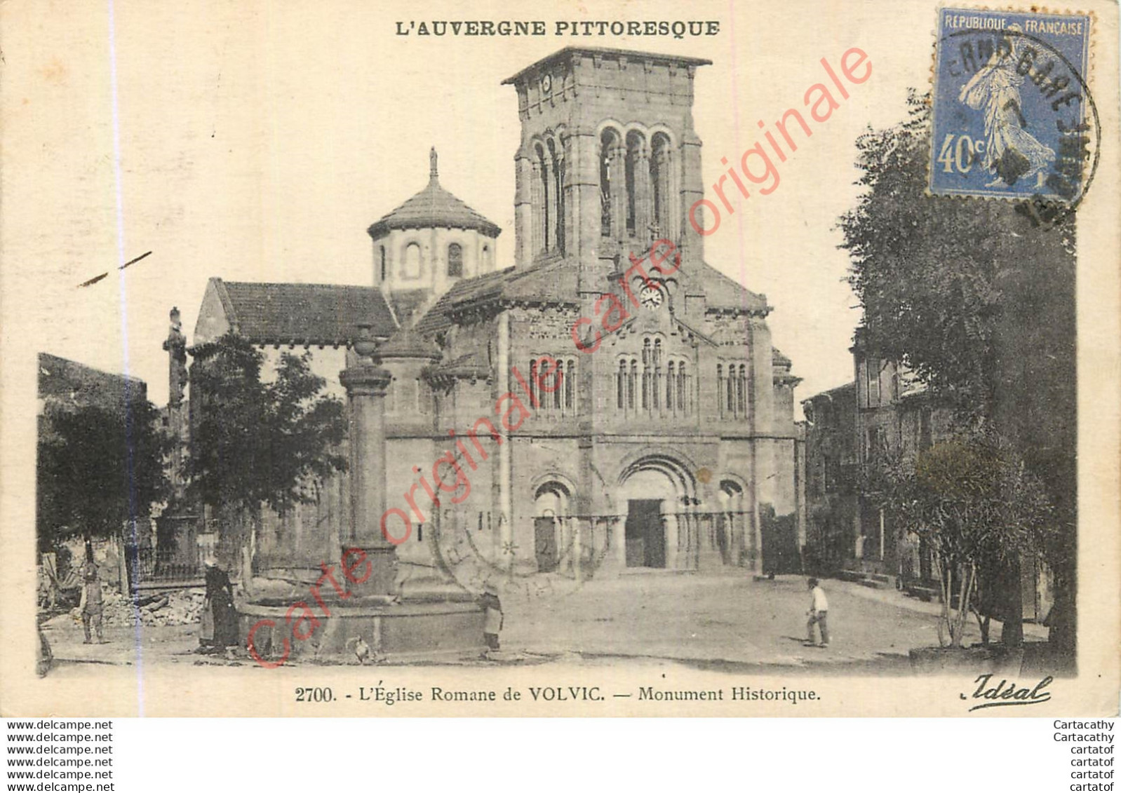 63.  Eglise Romande De VOLVIC . - Volvic