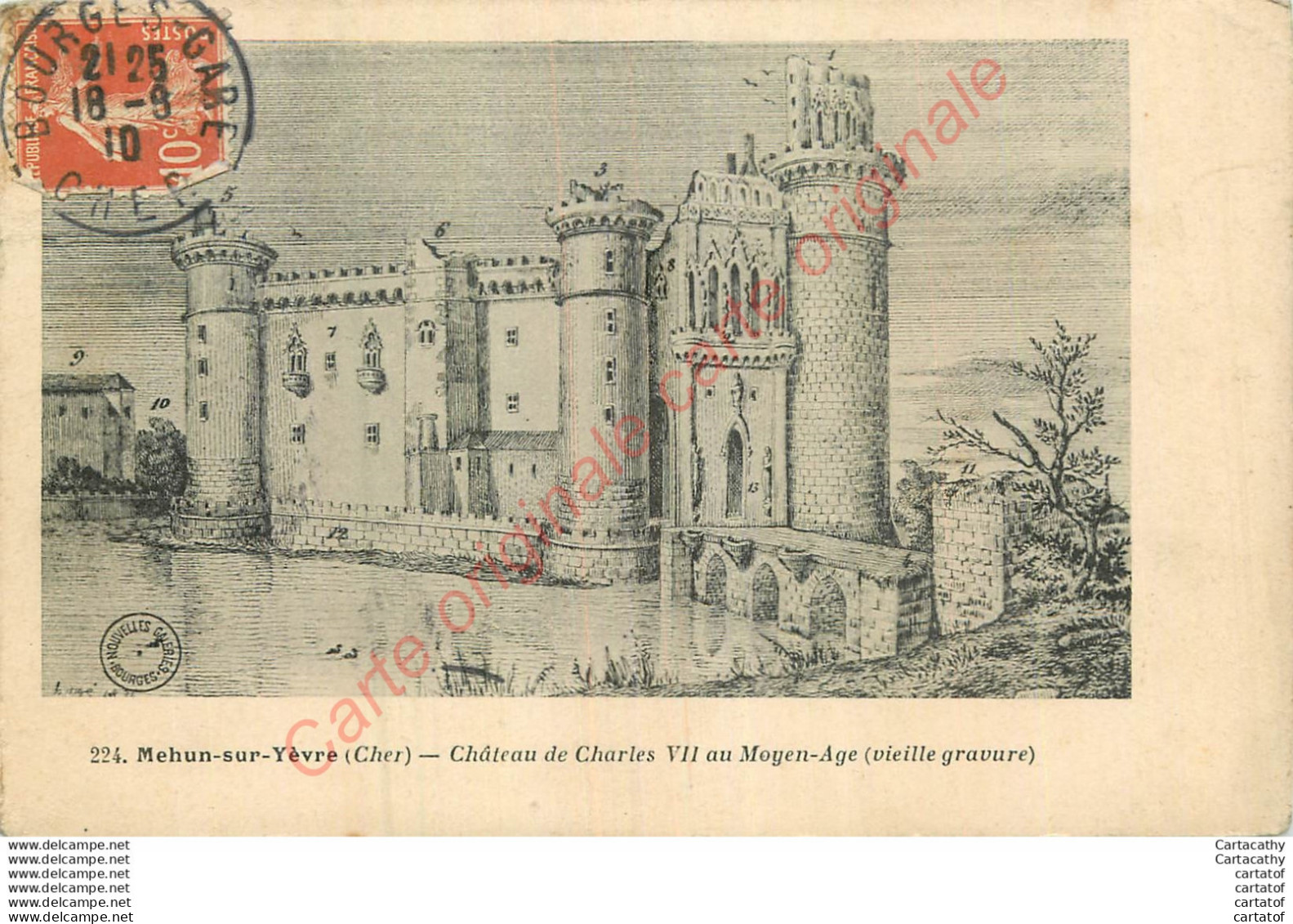 18.  MEHUN SUR YEVRE .  Château De Charles VII Au Moyen Age . - Mehun-sur-Yèvre