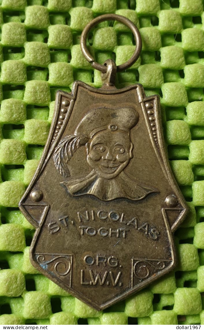 Medaile : Sint-Nicolaas Tocht - Org. L.W.V.   -  Original Foto  !!  Medallion  Dutch - Altri & Non Classificati