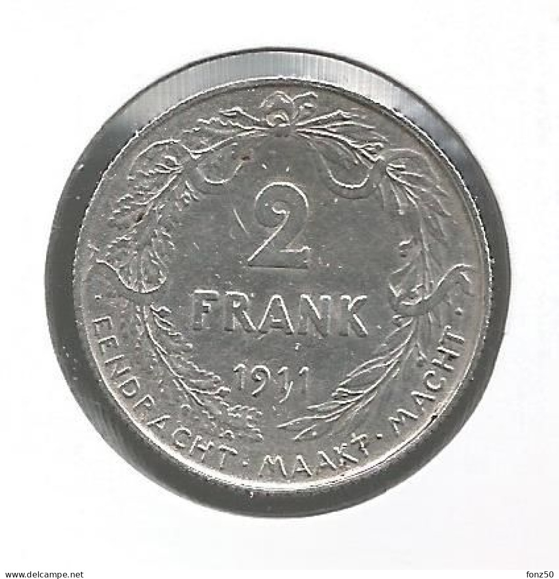 ALBERT I * 2 Frank 1911 Vlaams * Prachtig * Nr 12981 - 2 Francs