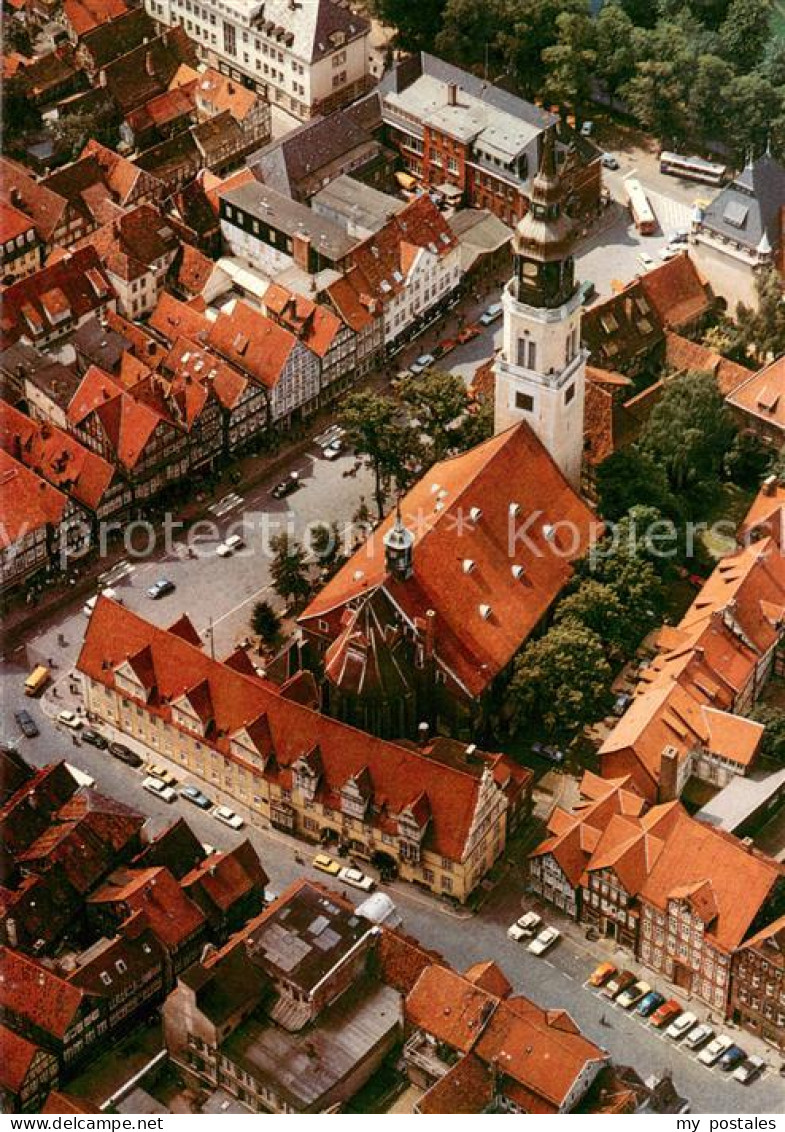 73615981 Celle Niedersachsen Rathaus Und Stadtkirche Fliegeraufnahme Celle Niede - Celle