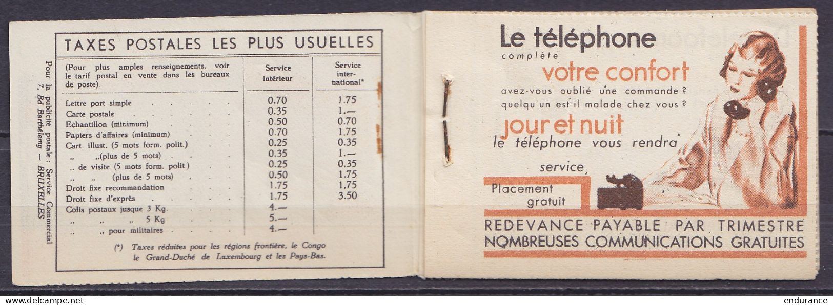 Carnet "Tungsram" N°A31 ** 3,50fr - Pubs TUNGSRAM & Thé Stelka En Couverture // Contient 10x N°420 + 10x N°423 - Certifi - 1907-1941 Alte [A]