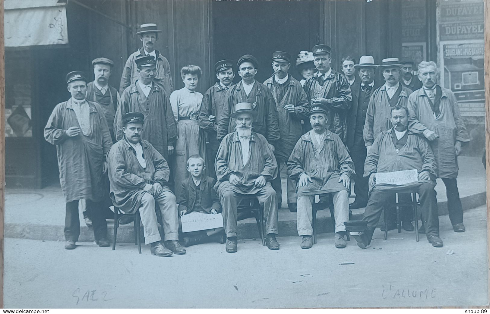 EMPLOYÉS DU GAZ CARTE PHOTO - Fotos