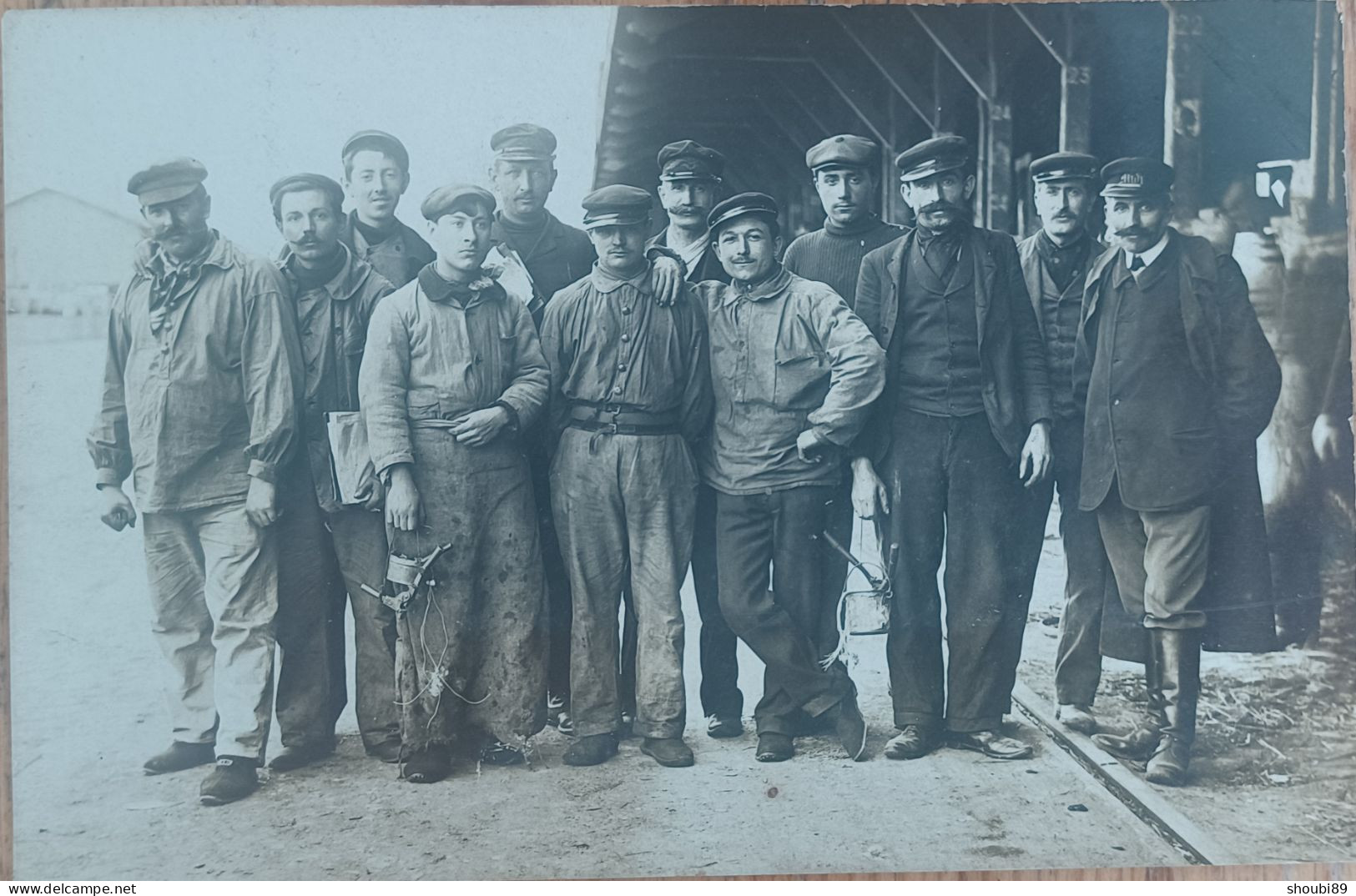 EMPLOYÉS DU CHEMIN FER  DU MIDI TRAIN LOCOMOTIVE CARTE PHOTO - Fotos