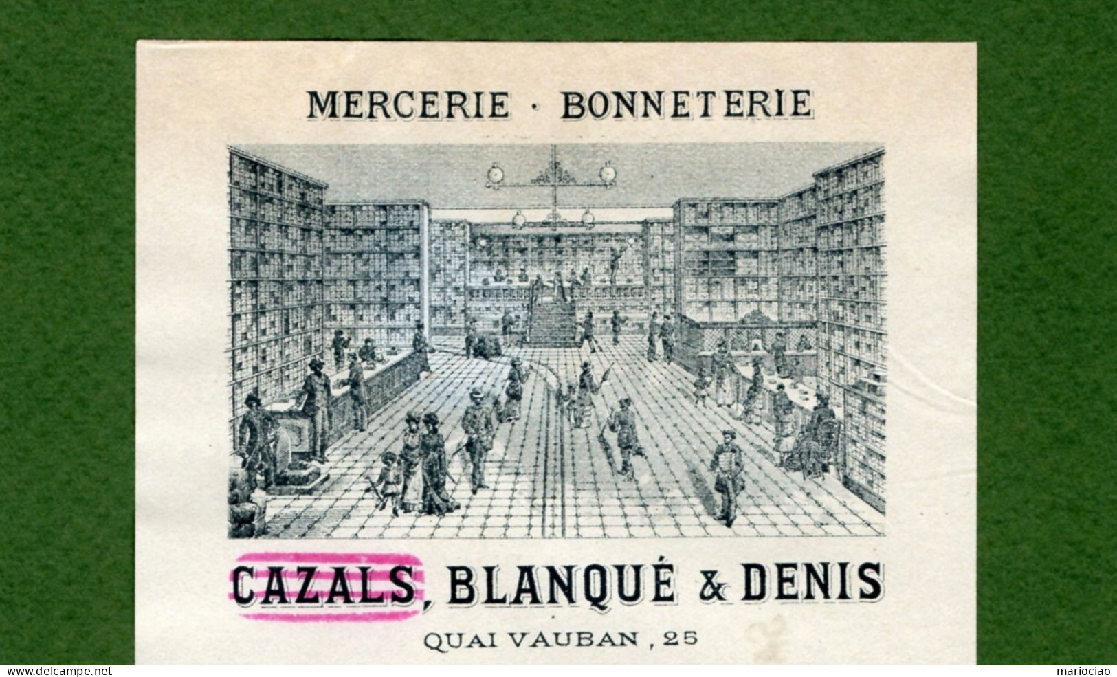 DC-FR 66 PERPIGNAN 1913 Mercerie Bonneterie BLANQUE & DENIS - Wissels