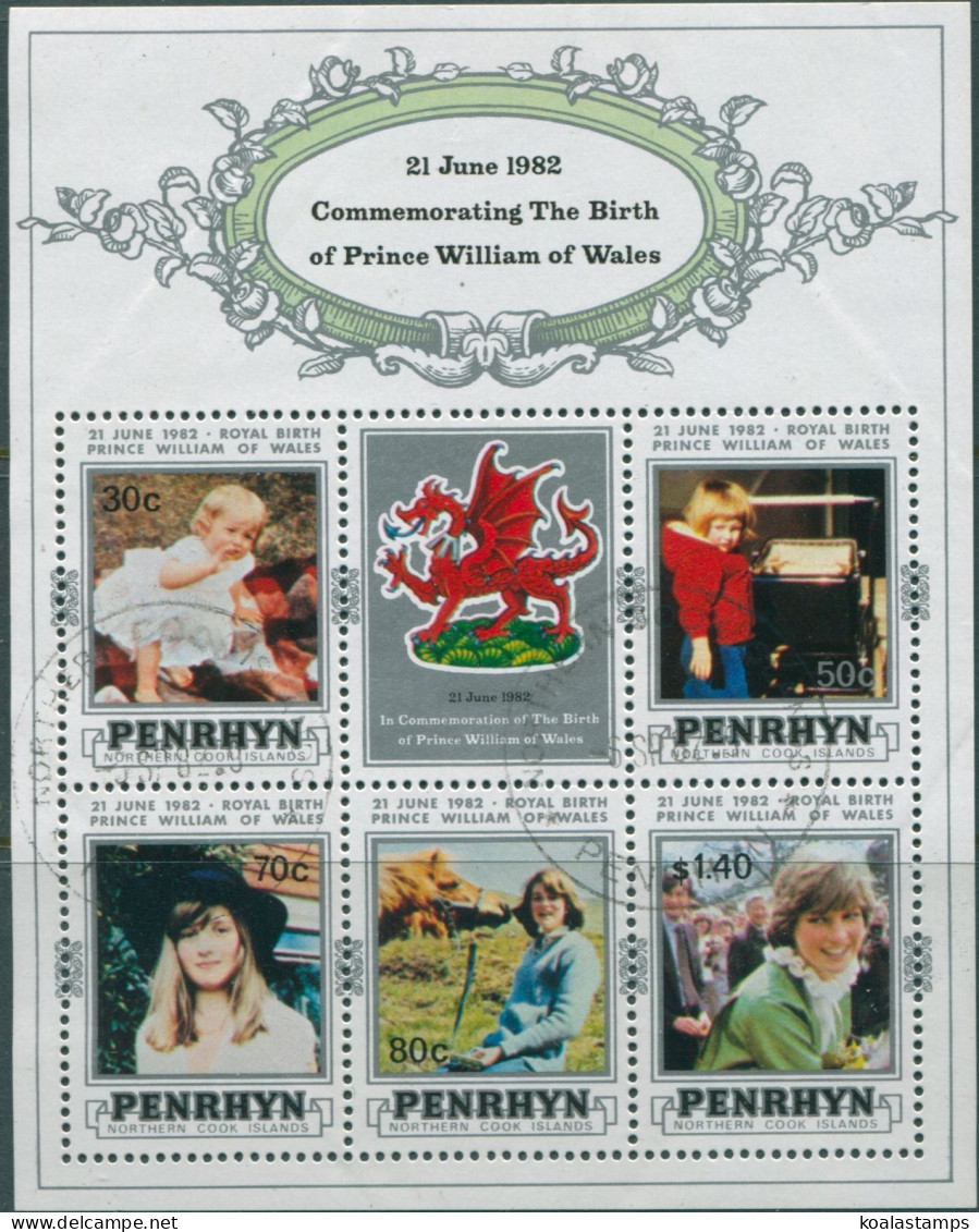 Cook Islands Penrhyn 1982 SG255 Lady Diana Birthday MS FU - Penrhyn