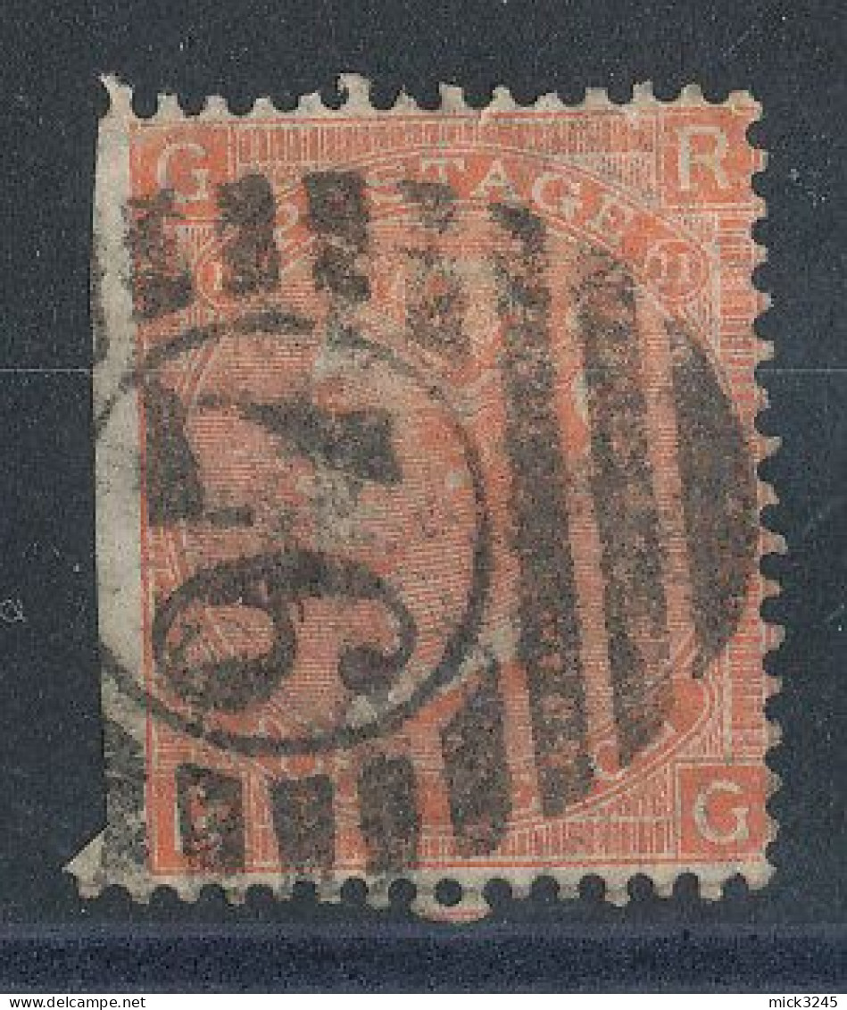 GB  N°32 Victoria 4p Rouge-orange De 1865 Planche 11 - Gebraucht