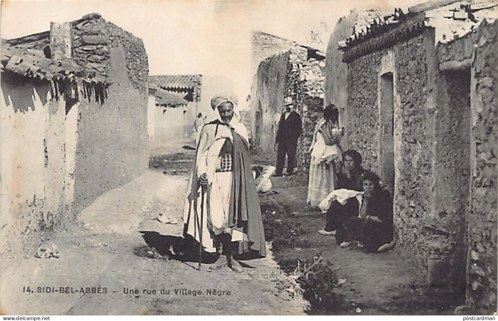 Algérie - SIDI BEL ABBÈS - Une Rue Du Village Nègre - Ed. Collection Idéale P.S. 14 - Sidi-bel-Abbès