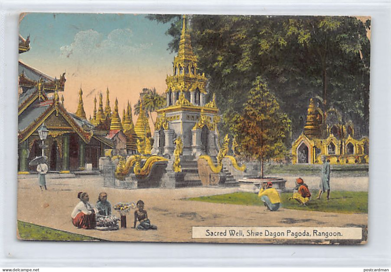 Burma - RANGOON - Sacred Well, Shwe Dagon Pagoda - Publ. D. A. Ahuja 32 - Myanmar (Burma)