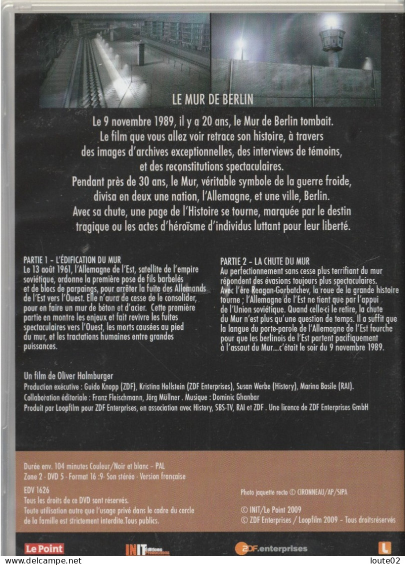 DVD  LE MUR  DE BERLIN  20 APRES SA CHUTE LE FILM EVENEMENT - Documentaires