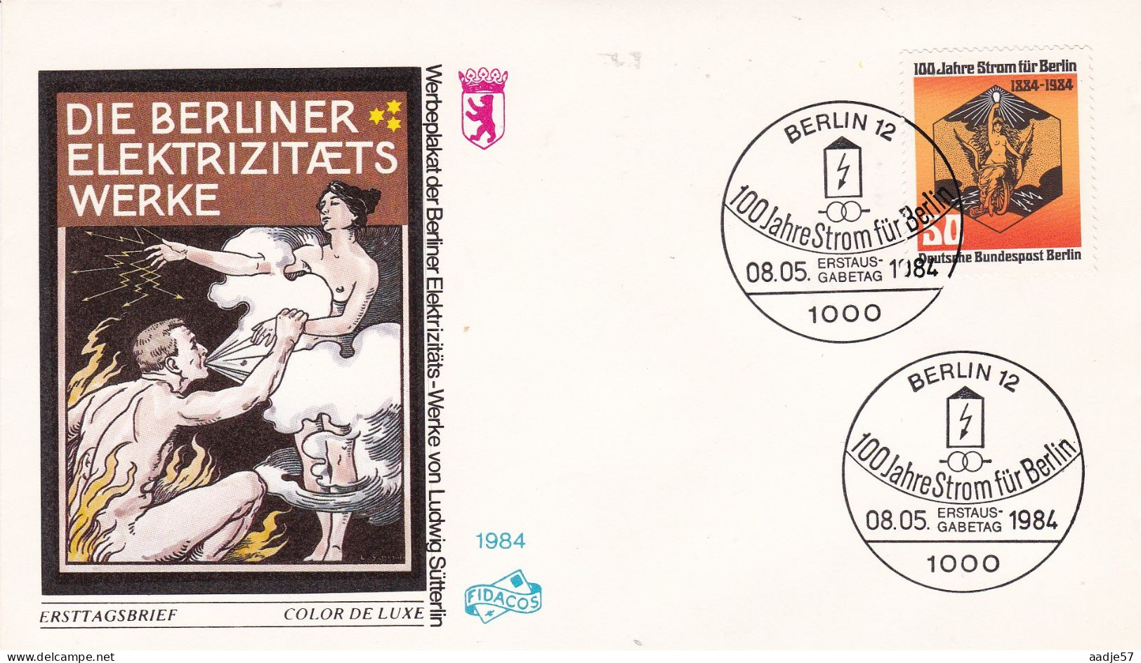 Germany Berlin 1984 Mi-Nr. 720 FDC - 1981-1990