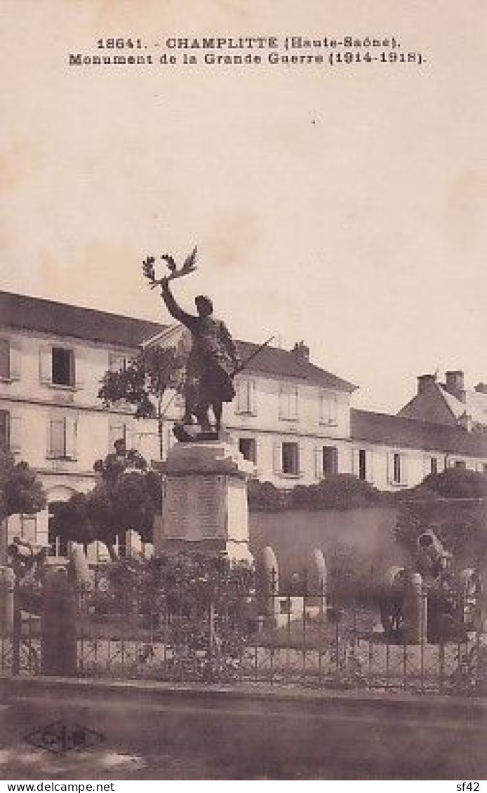 CHAMPLITTE             Monument  De La Grande Guerre - Champlitte