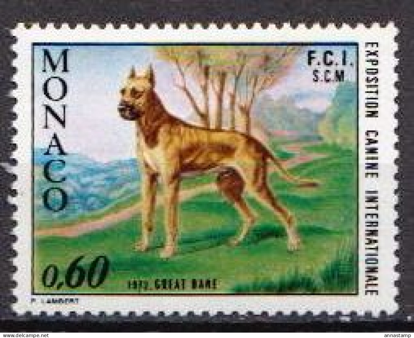 Monaco MNH Stamp - Hunde