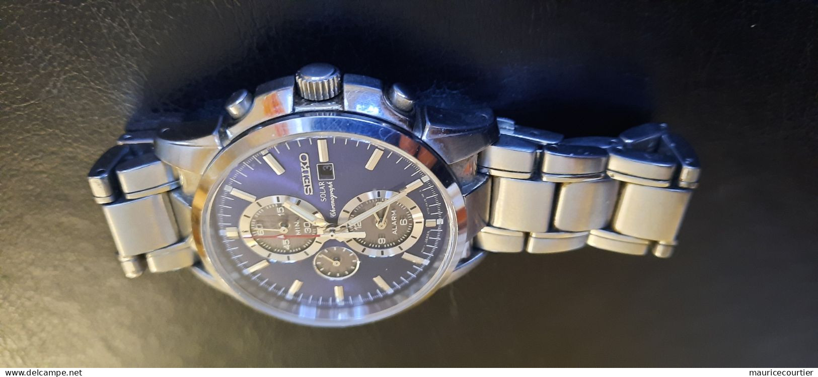 Montre Seiko Solar Chronograph - Moderne Uhren