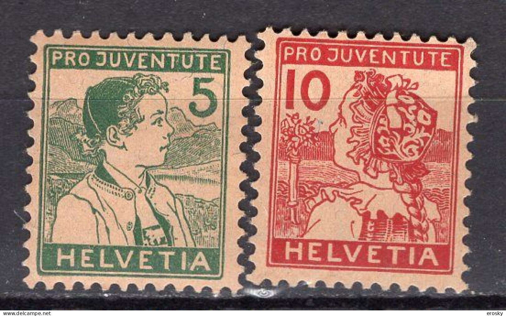 T3582 - SUISSE SWITZERLAND Yv N°149/50 ** Pro Juventute - Unused Stamps